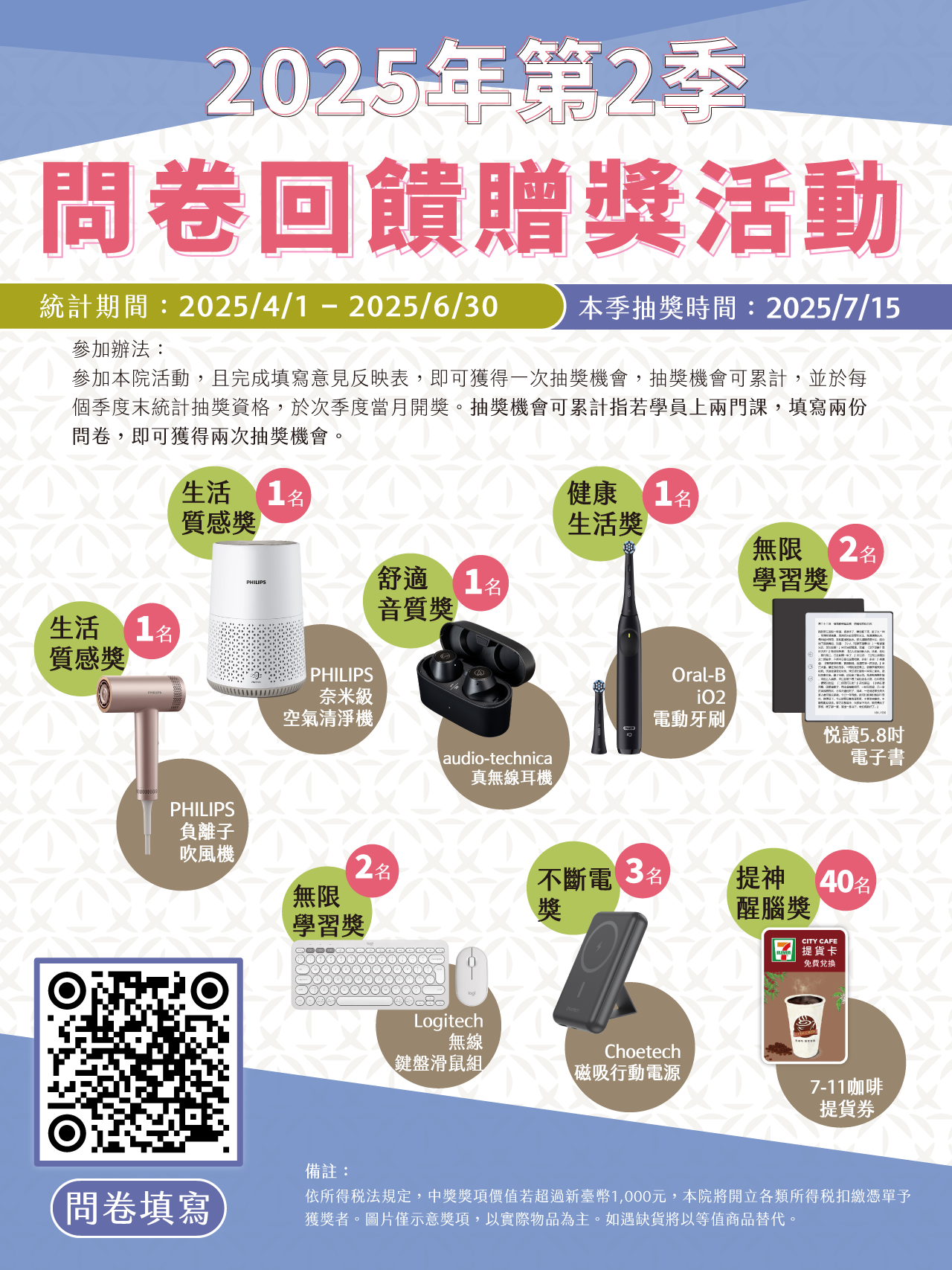 問券回饋贈獎活動